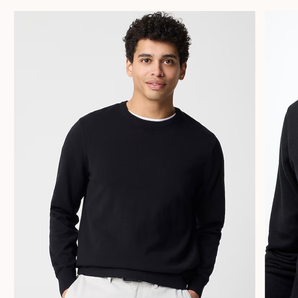 Club Room Black Crew Neck Sweater